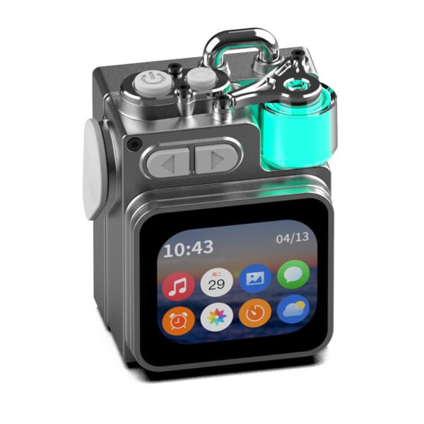 BAFLE AMBIENTE #3 Mini Altavoz Bluetooth Portátil para Exteriores con Pantalla LCD Inteligente, Música Inalámbrica y Luces RGB