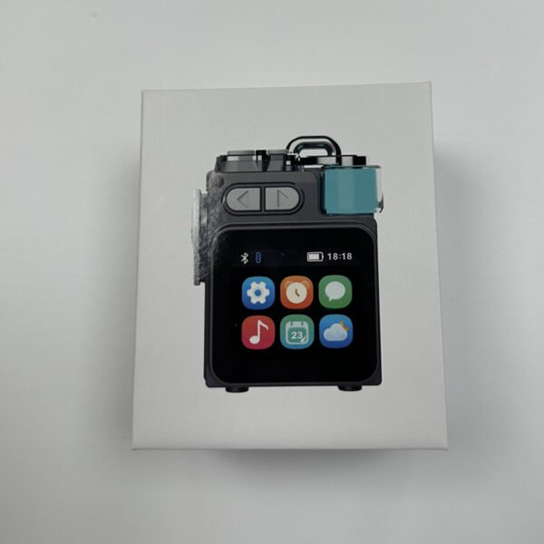 BAFLE AMBIENTE #6 Mini Altavoz Bluetooth Portátil para Exteriores con Pantalla LCD Inteligente, Música Inalámbrica y Luces RGB