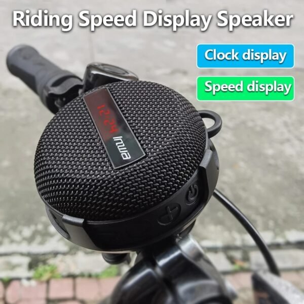 Bafle Pantalla Digital LED inteligente Altavoz inalámbrico para bicicleta de ciclismo