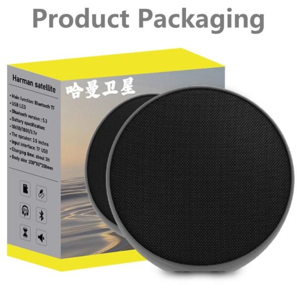 Altavoz Bluetooth de escritorio multifuncional portátil con luz nocturna RGB