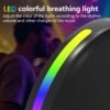 Altavoz Bluetooth de escritorio multifuncional portátil con luz nocturna RGB