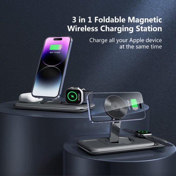 Cargador Inalámbrico 3 en 1