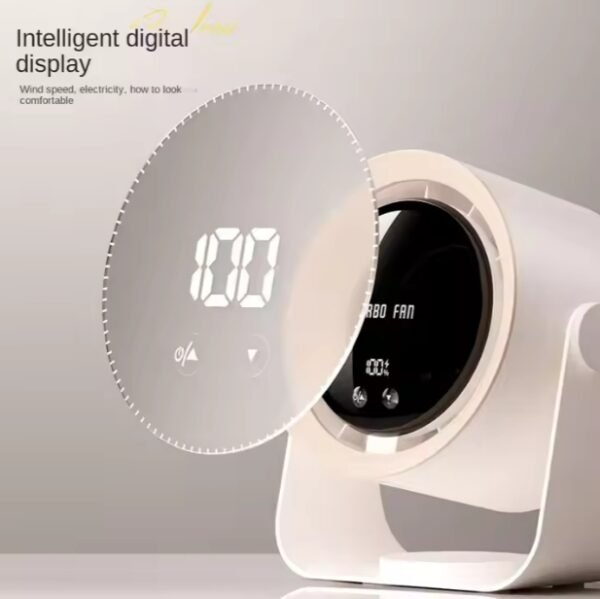 Ventilador de mesa LED de batería de alta capacidad Ventilador de escritorio de carga LED de carga rápida Ventilador de escritorio de carga LED de oficina