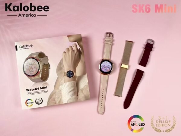 3 SK6 Mini Reloj inteligente de moda para mujer BT Llamadas Monitoreo DE SALUD Deportes Fitness Tracker Lady Smartwatch