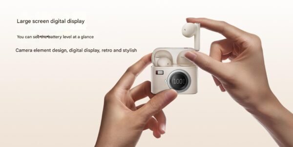 4 Auriculares inalámbricos estilo Retroceso: comodidad semiinterna + Cancelación de ruido profesional | Batería que dura más que tu día