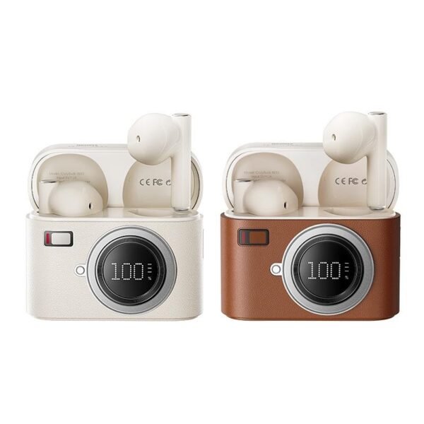 5 Auriculares inalámbricos estilo Retroceso: comodidad semiinterna + Cancelación de ruido profesional | Batería que dura más que tu día