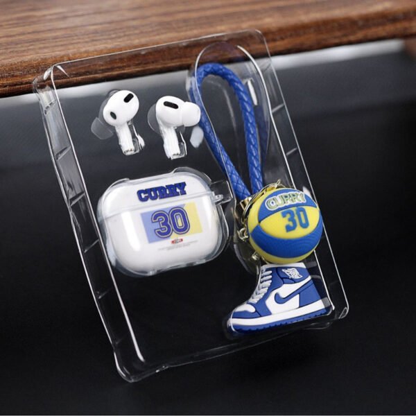 5 Auriculares Deportivos Inalámbricos Bluetooth 5.3 con Diseño de Zapatilla de Baloncesto Superstar