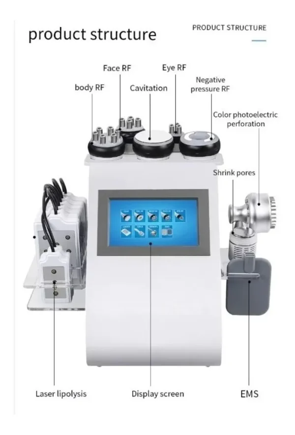 Máquina portátil 80K de la cavitación de la forma del ultrasonido S para el salón de belleza