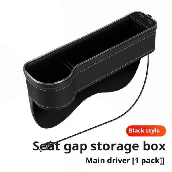 H08c8f5eeb7ed4964823e15a816c07ab89 Caja de almacenamiento de cuero multifuncional para automóvil con luz ambiental y puerto de carga USB aplicable a ambos lados del asiento