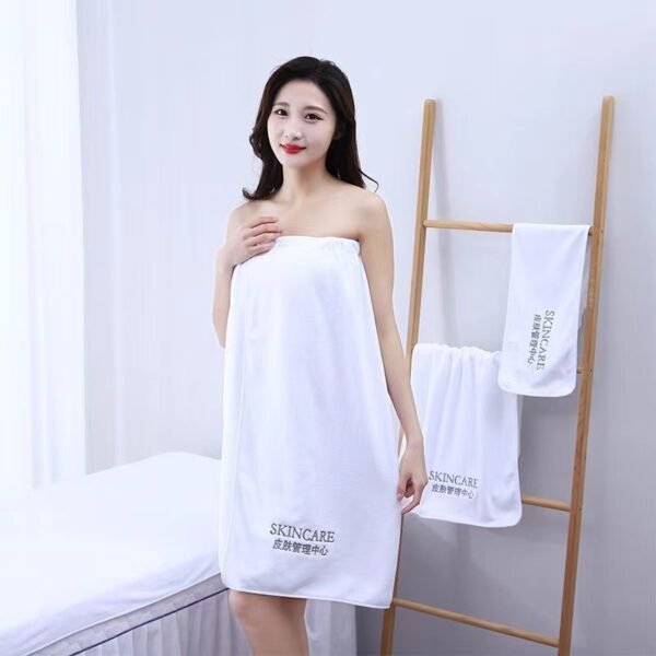 H0c8a3b9702f8445bbfa2d589cbdcf013r Salón de belleza Microfibra Baño Falda Toalla Baño Toalla Logotipo personalizado Tamaño personalizado