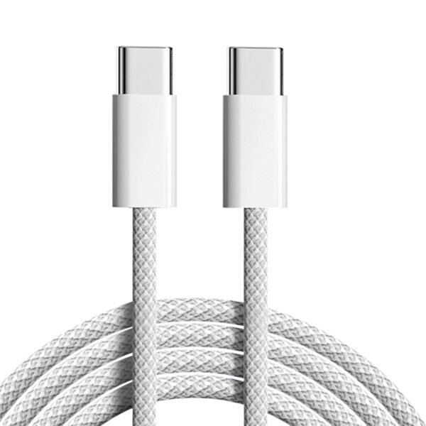 H0deb9de6fd8a464db23312a1c578a6171 Cable USB-C de 60 W 240 W, Cable USB-C a Tipo C de Carga Rápida de 1 m, Cable para Teléfono Celular, Cable de Datos, Cable de Carga para iPhone 15