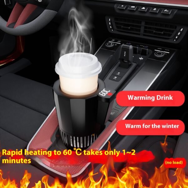 Portavasos de coche portátil multifuncional inteligente nuevo refrigerador de enfriamiento rápido para uso Universal en caliente/frío