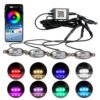 Luces LED RGB de Alta Calidad para Parrilla Delantera de Coche de 12V, Luces Estroboscópicas, Accesorios para Automóviles