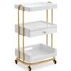 H4f00b211e4334d0994ab6262576bad18q Mueble Multifuncional para Salón de Belleza, Carrito de Belleza con Estantes, Carrito Móvil para Spa de Belleza