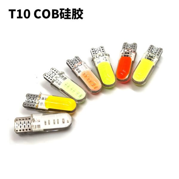 H6e69010543ef45898683b62878147edbL Luz Interior Led para coche W5W 194 COB blanco ámbar verde azul rojo rosa 12V bombillas para matrícula de coche bombillas de lectura de cúpula T10