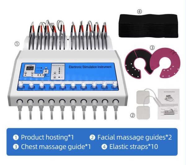 H7465af310d604b59853dcf9c5f92bd50X Gimnasia Pasiva con Electroestimulador Muscular de 10 Salidas