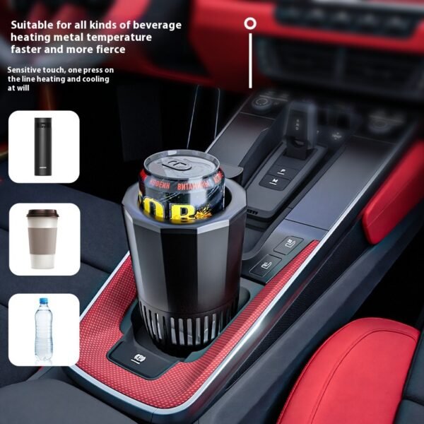 Portavasos de coche portátil multifuncional inteligente nuevo refrigerador de enfriamiento rápido para uso Universal en caliente/frío