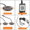 Luces LED RGB de Alta Calidad para Parrilla Delantera de Coche de 12V, Luces Estroboscópicas, Accesorios para Automóviles