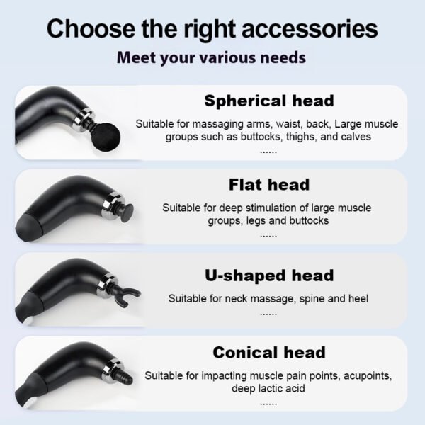 Estimulador muscular eléctrico masajeador de espalda en forma de U masajeador corporal pistola de masaje de tejido profundo para el cuello, hombro, pierna