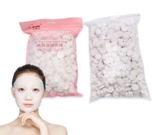 Máscara Facial de Belleza en Oferta, Máscara Facial Comprimida de Algodón, Máscara Facial Comprimida DIY para el Rostro