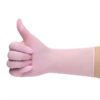 Guantes Desechables de Nitrilo para el Hogar con Puntas Texturizadas de Color Rosa de Nuevo Diseño