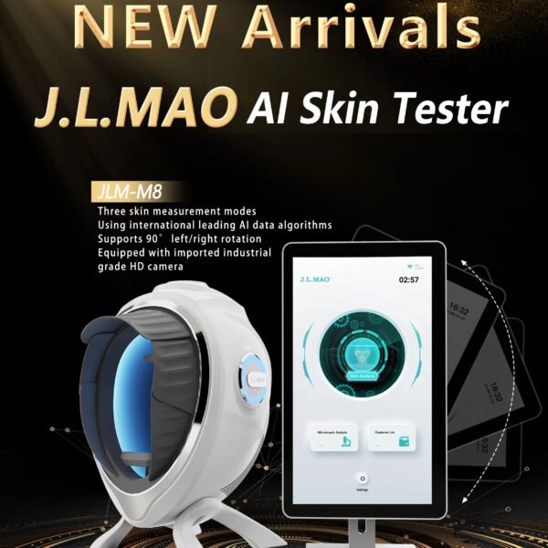 Hb752f908c76443b8b4048e2118b72f44h JLM Detector Inteligente de Piel Ai, Espejo Mágico para Análisis Facial, Analizador de Espectro de Humedad de Capa UV