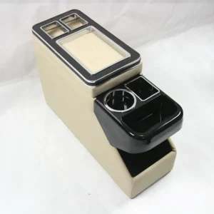 Hbbc915a3990b4870811ca0e1a5bf8a09S Consola Central Universal Alphard para Automóvil Buick Toyota Voxy Freed Stepwgn, Reposabrazos de Cuero para la Fila Central, Consola de Apoyabrazos para Automóvil