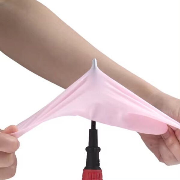 Guantes Desechables de Nitrilo para el Hogar con Puntas Texturizadas de Color Rosa de Nuevo Diseño