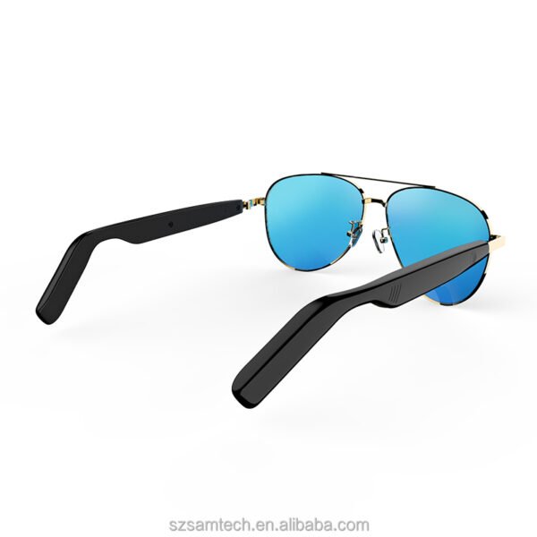 Hd0ee56084fbc43aea77a3ddbd8f7f162J Gafas inteligentes Bluetooth de moda Auriculares Gafas de sol Micrófono incorporado Altavoz Claro Conversaciones telefónicas Música
