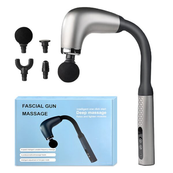 Estimulador muscular eléctrico masajeador de espalda en forma de U masajeador corporal pistola de masaje de tejido profundo para el cuello, hombro, pierna