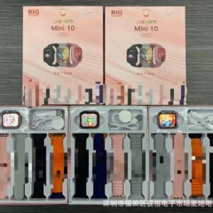 Kit de Relog 8+1mini10 carga inalámbrica, pantalla de 1,72 pulgadas, dial frío, gestos para responder llamadas Bluetooth