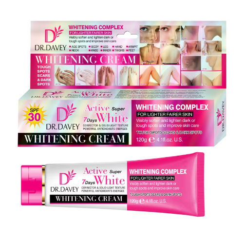 Crema blanqueadora activa para la piel