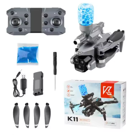 Drone Aereo Con Cámara Y Lanzador De Hidrogel + Bolitas