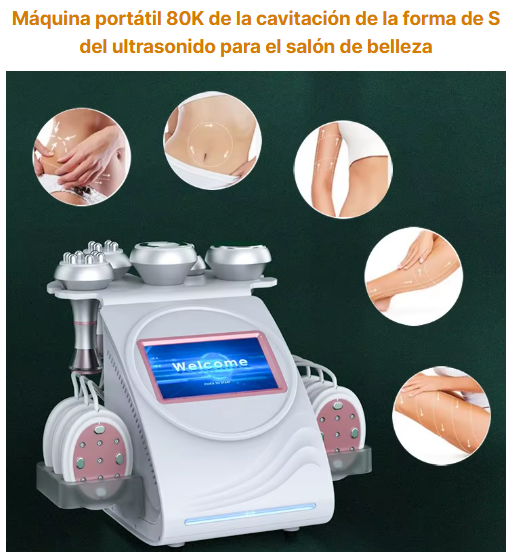 Máquina portátil 80K de la cavitación de la forma del ultrasonido