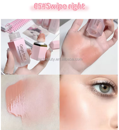 12 Maquillaje de rubor líquido para mejillas - Tinte Colorete líquido