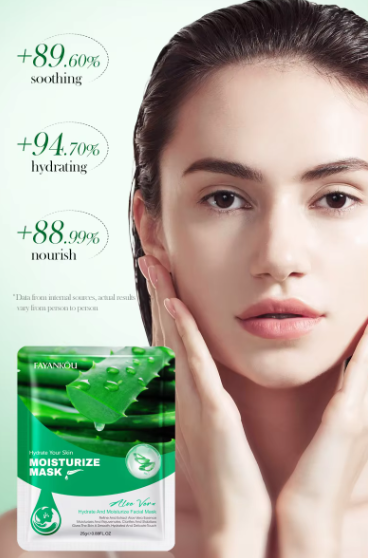 12 Mascarilla facial BIOAQUA Natural Green