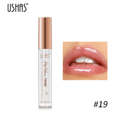 Brillo de labios brillante, copa antiadherente