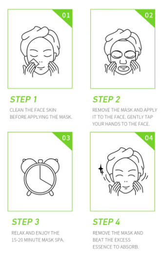 16 Mascarilla facial BIOAQUA Natural Green