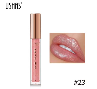 Brillo de labios brillante, copa antiadherente