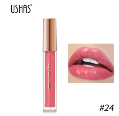 Brillo de labios brillante, copa antiadherente