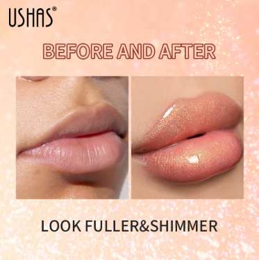 Brillo de labios brillante, copa antiadherente