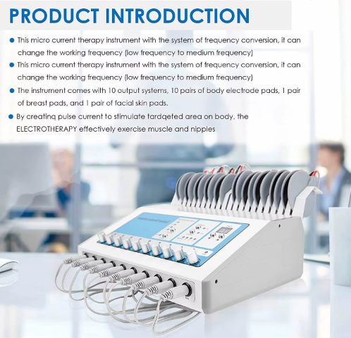 Gimnasia Pasiva con Electroestimulador Muscular de 10 Salidas