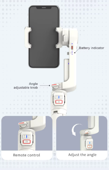 Estabilizador de mano Selfie A10