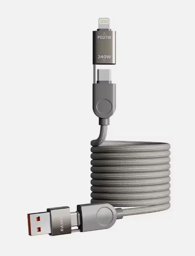 Cargador rápido cable magnético 240W 4 en 1 para iPhone Android