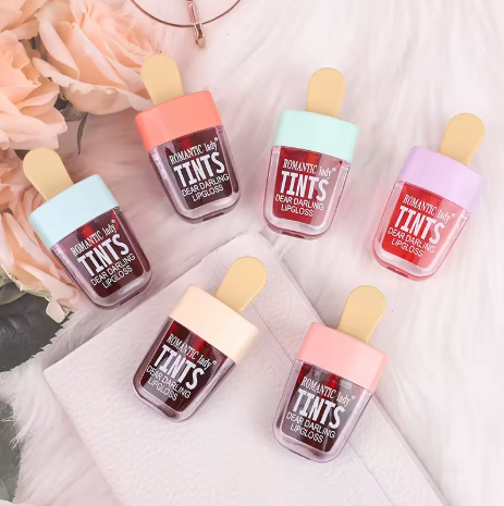 3 brillo de labios en forma de helado