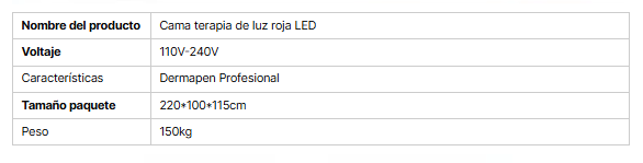 Cama de terapia de luz azul roja LED máquina de colágeno OEM