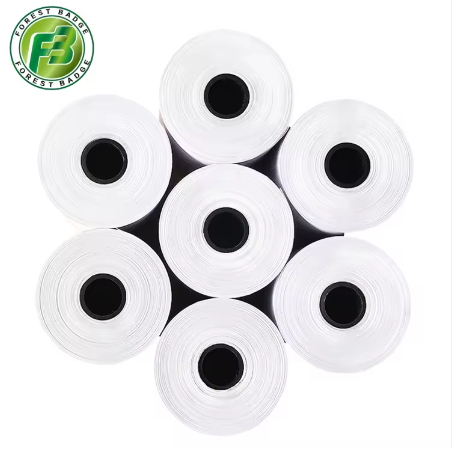 Rollos de papel térmico brillante