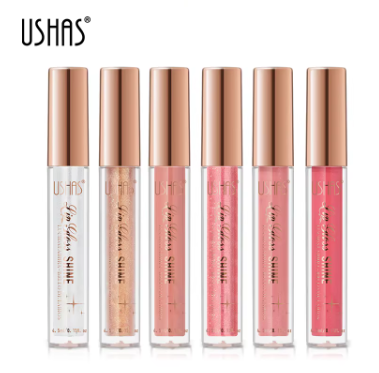 Brillo de labios brillante, copa antiadherente