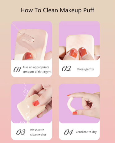 Puff 20 piezas sin látex cosmético