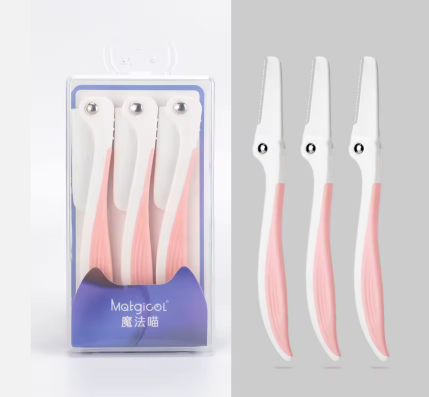 Maquinilla de Afeitar para Cejas Ergonómica (Pack x3)